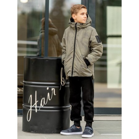 Board jacket, height 134 cm, Militari Khaki color-4