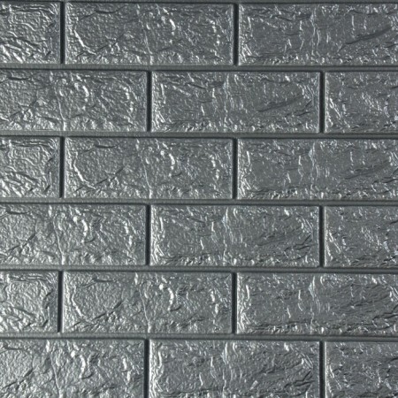 Self -adhesive PVC panel "Gray brick" 70 x 77cm