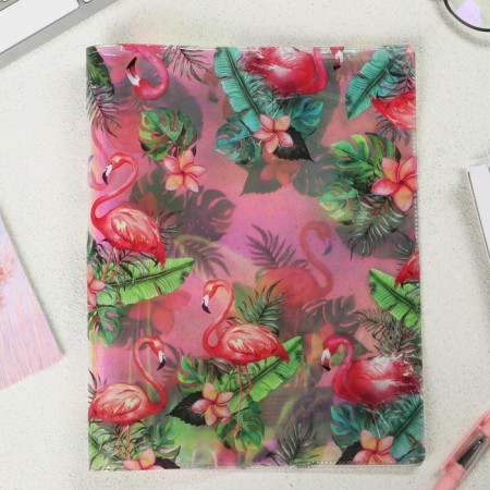 Holographic cover for the Flamingo notebook, 34.7 x 21.1 cm-2