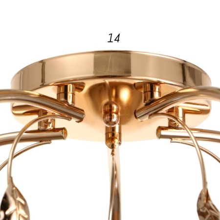 Steel Stewsvelight Wittoria 5x40W E27 Gold 53x53x21cm-5