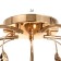 Steel Stewsvelight Wittoria 5x40W E27 Gold 53x53x21cm