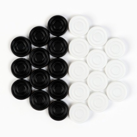 Chess - checkers "Game time", board game 2 in 1, 32 x 32 cm-3
