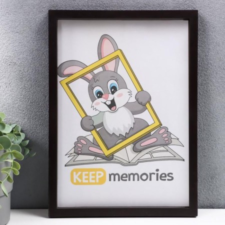 Photo frame plastic L-3 21x30 cm Wenge (plastic screen)