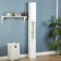 Bathroom penalty room narrow "Vega 16" white, 200 cm x 20 cm x 20 cm