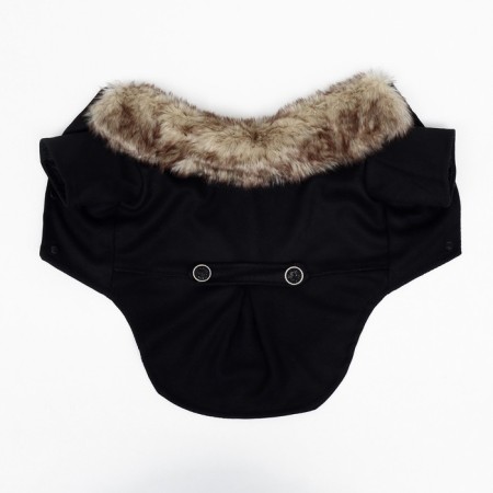 Coats for dogs, size XS (DS 20, OG 29-30, Osh 20-21 cm), black-8