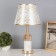 Table lamp "RAMAR" 1x40W E27+backlight, white/gold 27x27x48cm