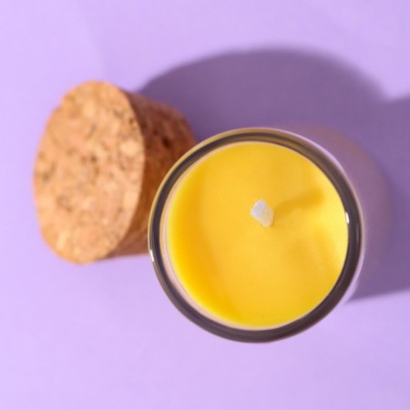 Candle in the flask "Almond", height 8 cm-4