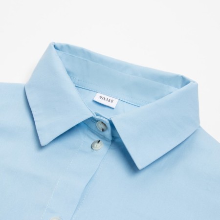 Women's suit (shirt, shorts) minku: oversize color blue, size 48-10