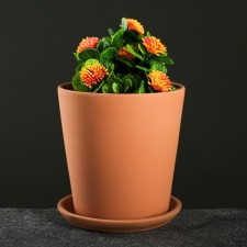 Flower Terra pot No. 2 0.9 l, terracott
