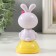 Plastic pendulum from the solar battery "Bunny with a bow and Easter egg" 5.3x6.1x10.5 cm 991069