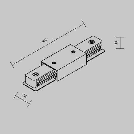 Components for the Technical Trade TRA001CB-11W overhead track system-6