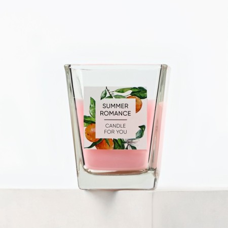 Aromatic candle in a glass "Summer Romance": melon, 6.8 x 8 cm.-4