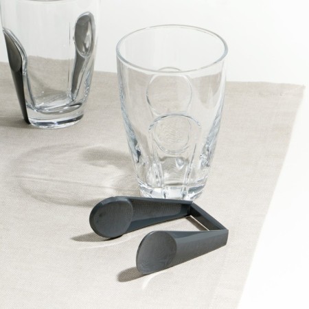 A set of glasses “SNEP” glass, 260 ml, 3 pcs, gray plastic accessory-3