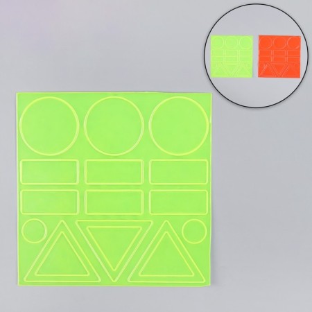 Refereeous stickers "Assorted", 10 × 10 cm, 17 pcs on the sheet, color mix-2