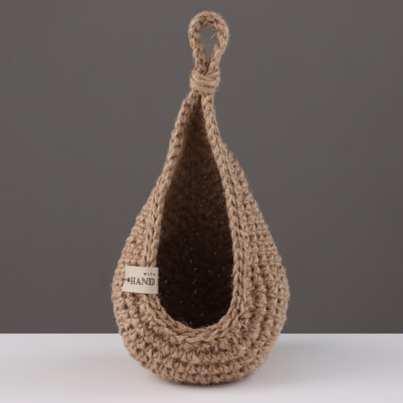 Hanging basket "Drive", jute