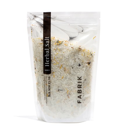 Bath salt in the Fabrik Cosmetology Calendula package, 1000 g