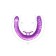 Fallomitator two -sided with vibropuli Toyfa DUBLE DILDO, TPR, purple color, 35 cm