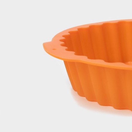 The form for baking is the “corrugated circle. Star ", silicone, d = 20 cm, with handles, color mix-5