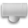 Transitional Aqualink, polypropylene transition, d = 32 x 25 x 25 mm