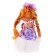 Blonde doll on white pompon, 14 cm
