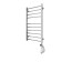 Domoterm electric heated towel rail "Cuba" P10, 500x1000 mm, right, chrome