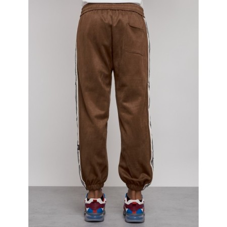 Joggers are sports male, size 50, brown color-8