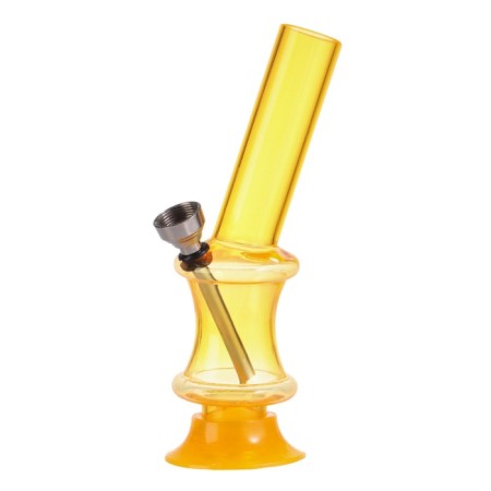 Bong, H-15 cm, "coil", acrylic, orange