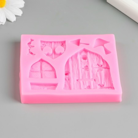 Mold Silicon "Doors" 7 objects 8.2x9.6x1.2 cm-1