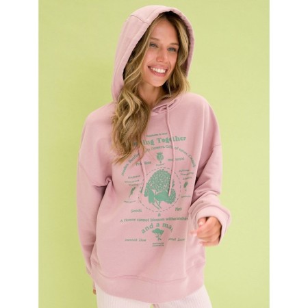 Feminine hoodies, size s, pink color-4