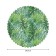 The tablecloth "Tropical leaves", round, Saten, d = 150 cm