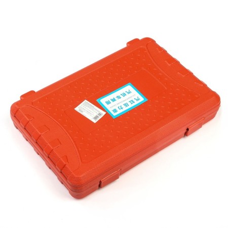 A compressometer for gasoline engines with a set of adapters in a case-4
