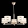 Ceiling EVOLUCE lamp. Sle300203-05. Almese. 5x40 watts, E14, 66x66x58 cm, Shampan