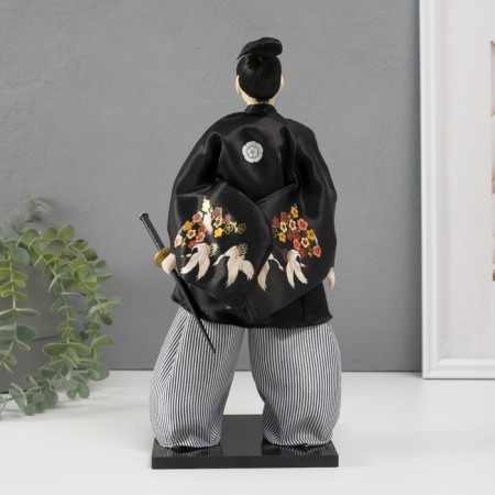 Collector doll "Samurai with a saber" 30x12.5x12.5 cm-3