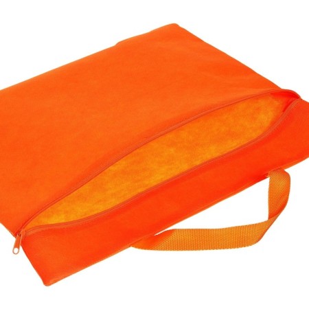 Conference folder with A4 handle, 350 x 270 x 10 mm, textile (spanbond), orange color, calligrata-4