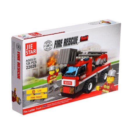 Designer "Fire machine with a staircase", 126 parts-1