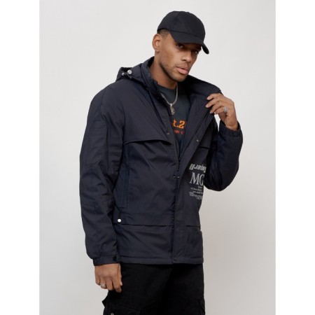 Sports male jacket, size 56, dark blue color-6