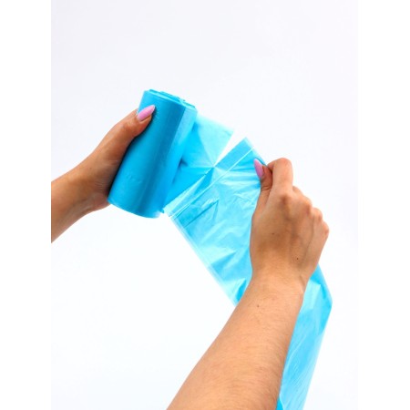 Garbage bags in the roll "Upakland" 60 l, blue, PND, thickness 15 μm, 30 pcs-3