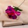 Artificial flowers "Crispa Begonia" D-11 cm 27 cm, lilac