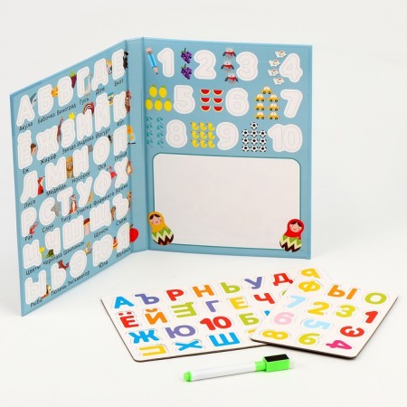 Magnetic board "Knowledge" in the set Magnets: alphabet + numbers, 2 × 18 × 25 cm-4