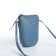 Bag Women's Cross-Bodi with a zipper, blue color