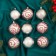 Set of balls plastic D-6 cm, 9 pcs "Milada" silver