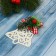 Decoration Christmas tree "Opener's bell" 7x8 cm, white