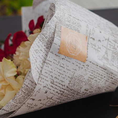 Parchment for flowers "Gazeta", 50 x 70 cm-4