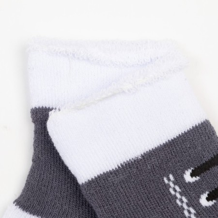 Noski children's terry, gray color, size 6-1