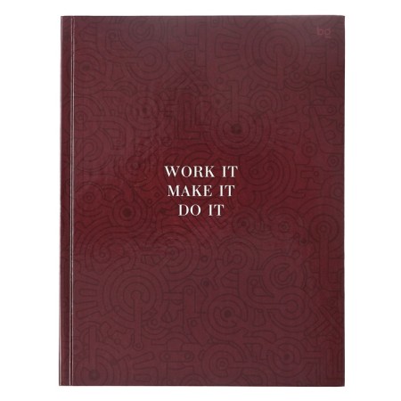 Business block A5 80 sheets in a cage, steampunk, cardboard cover, glossy lamination, block 60g/m2, mix-1
