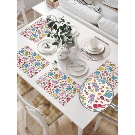 A set of napkins for setting the table "Easter environment", rectangular, size 32x46 cm, 4 pcs-1