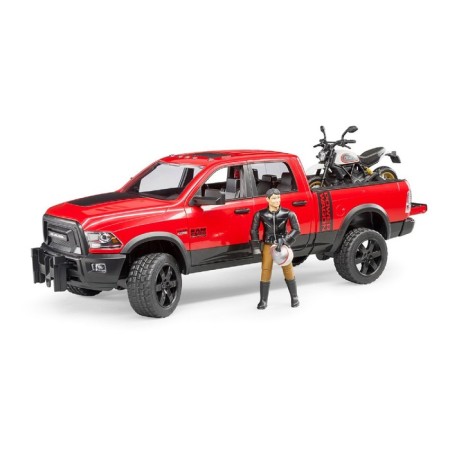 RAM SUV with Ducati motorcycle