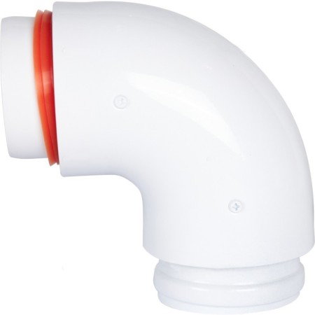The chimney element Rommer RCA-0080-800090, insulated allocation, D = 80/100 mm, 90 °-1