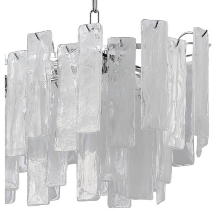 Suspension chandelier Stilform Glowice 10XE14 40W, size 90x30x50-80 cm, color chromium-1