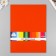 A set of felt 22x30 cm, 5 sheets, Korea, col. persimmon